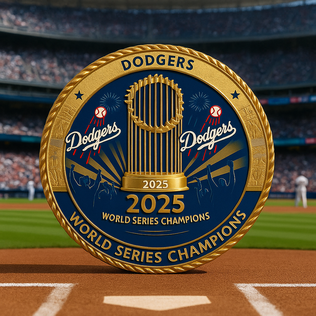 Dodgers 2025 World Series Champions Coin