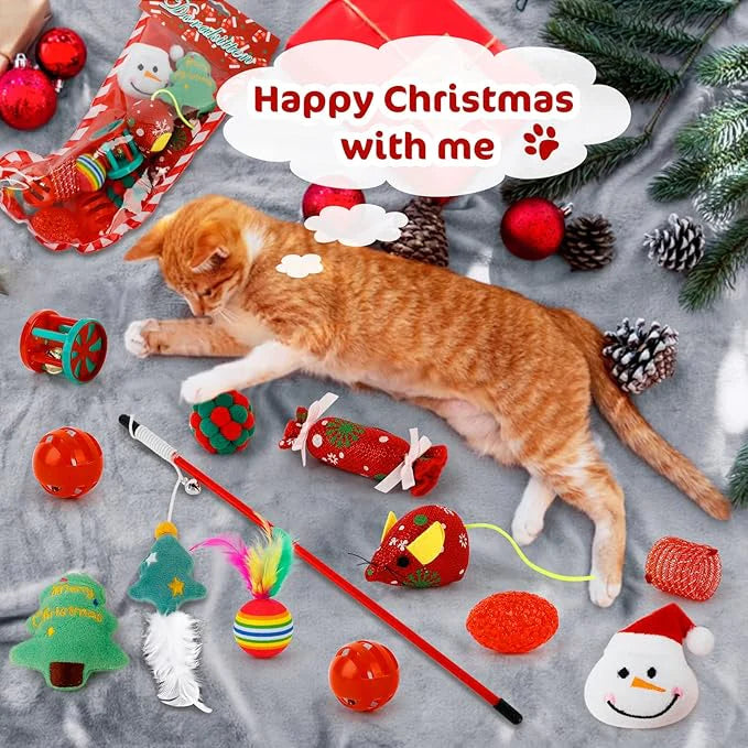🐱2025 Christmas Countdown Cat Toys Advent Calendar