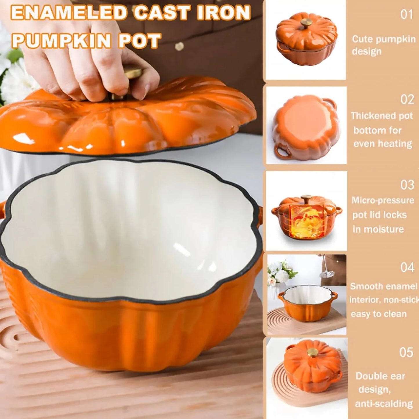 Halloween Decor Pumpkin Pot  for Fall Thanksgiving Decor