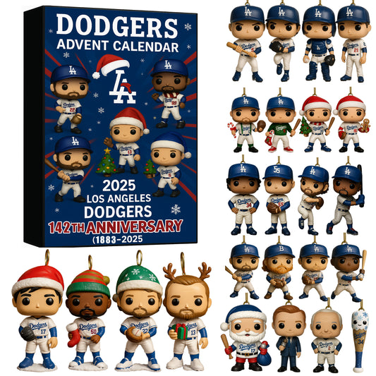 LA Dodgers 2025 World Series Champions 142nd Anniversary Advent Calendar