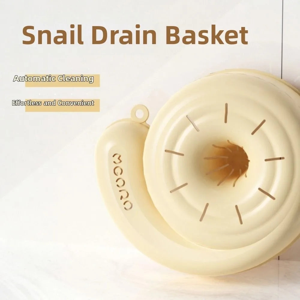 Creative Automatic Rotation Snail Shape Fruit Drainer Basket