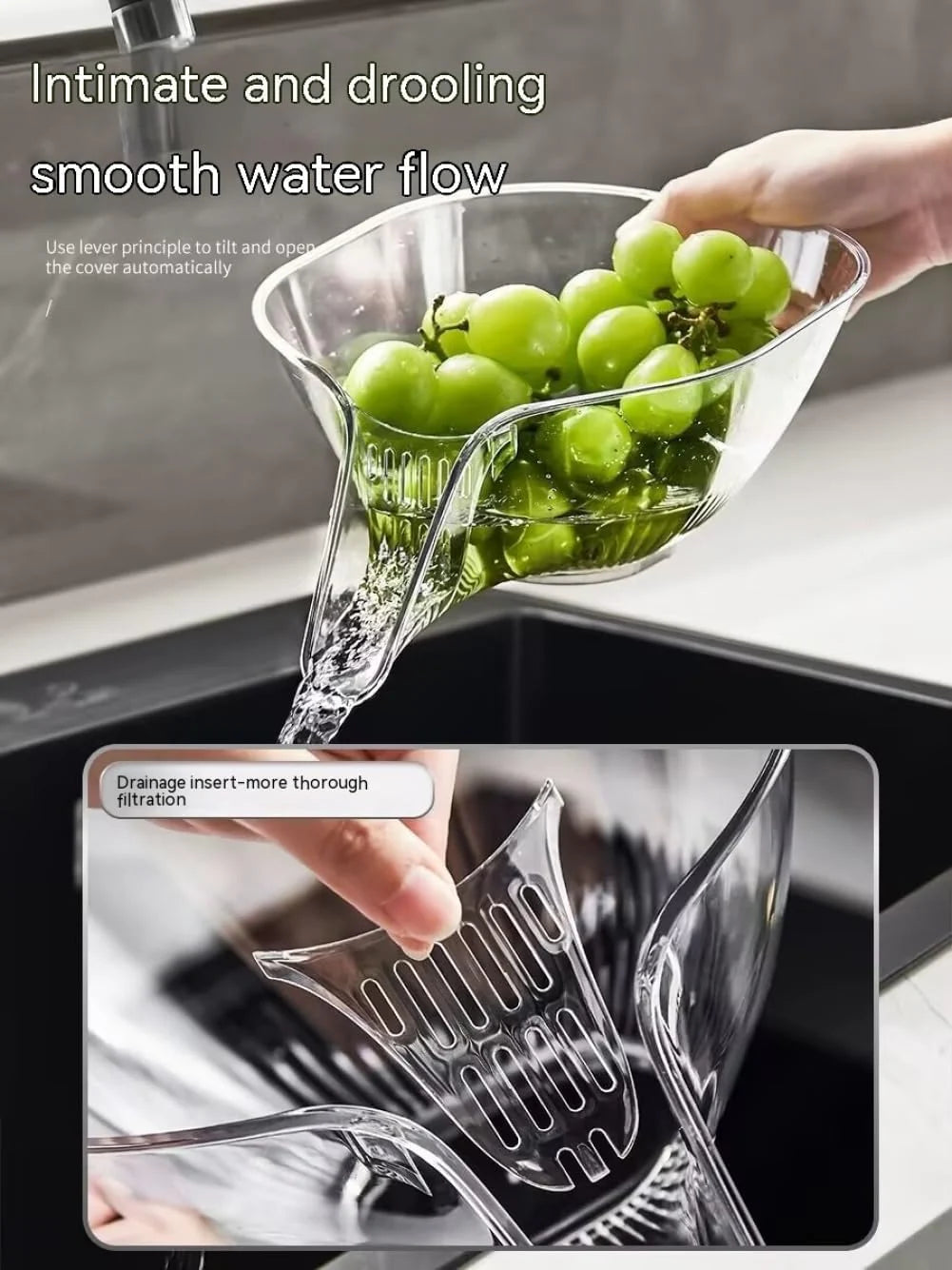 Multi-functional Drain Basket, Drainage Basket Funnel