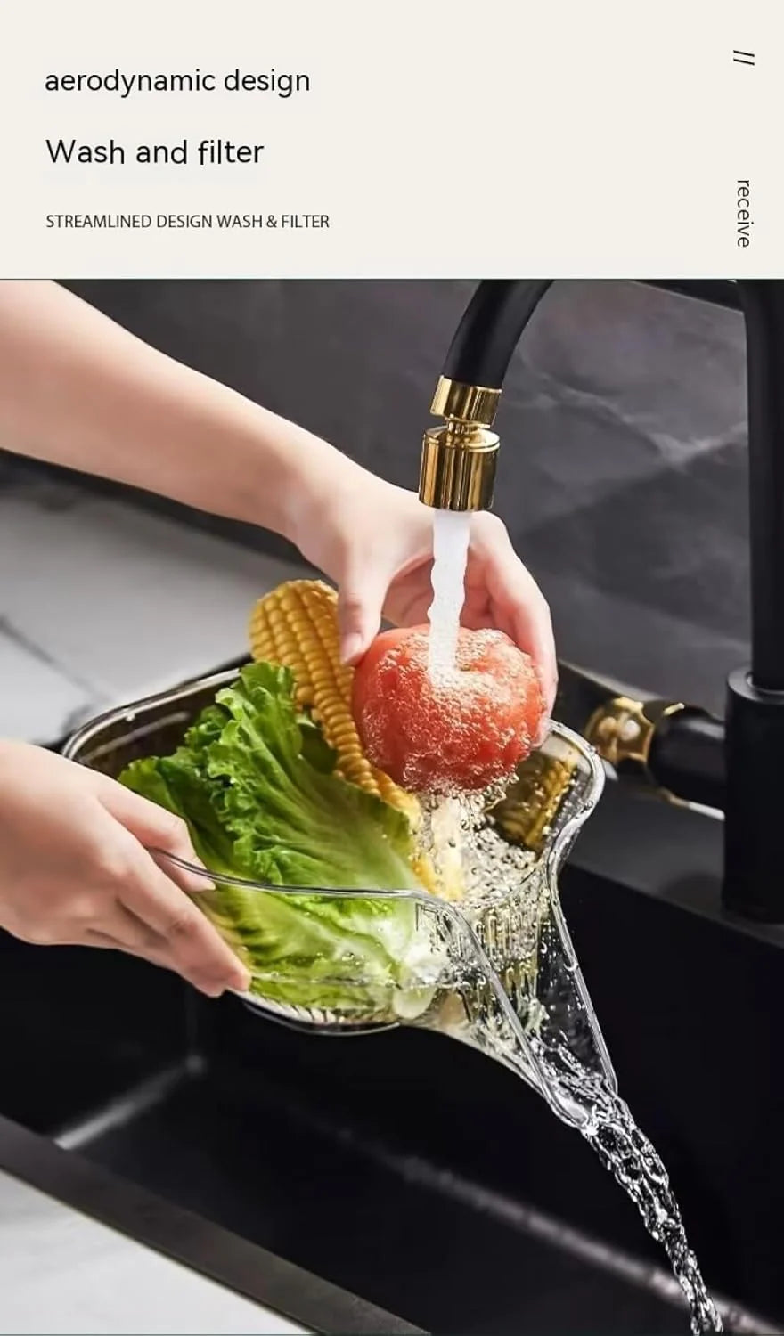 Multi-functional Drain Basket, Drainage Basket Funnel