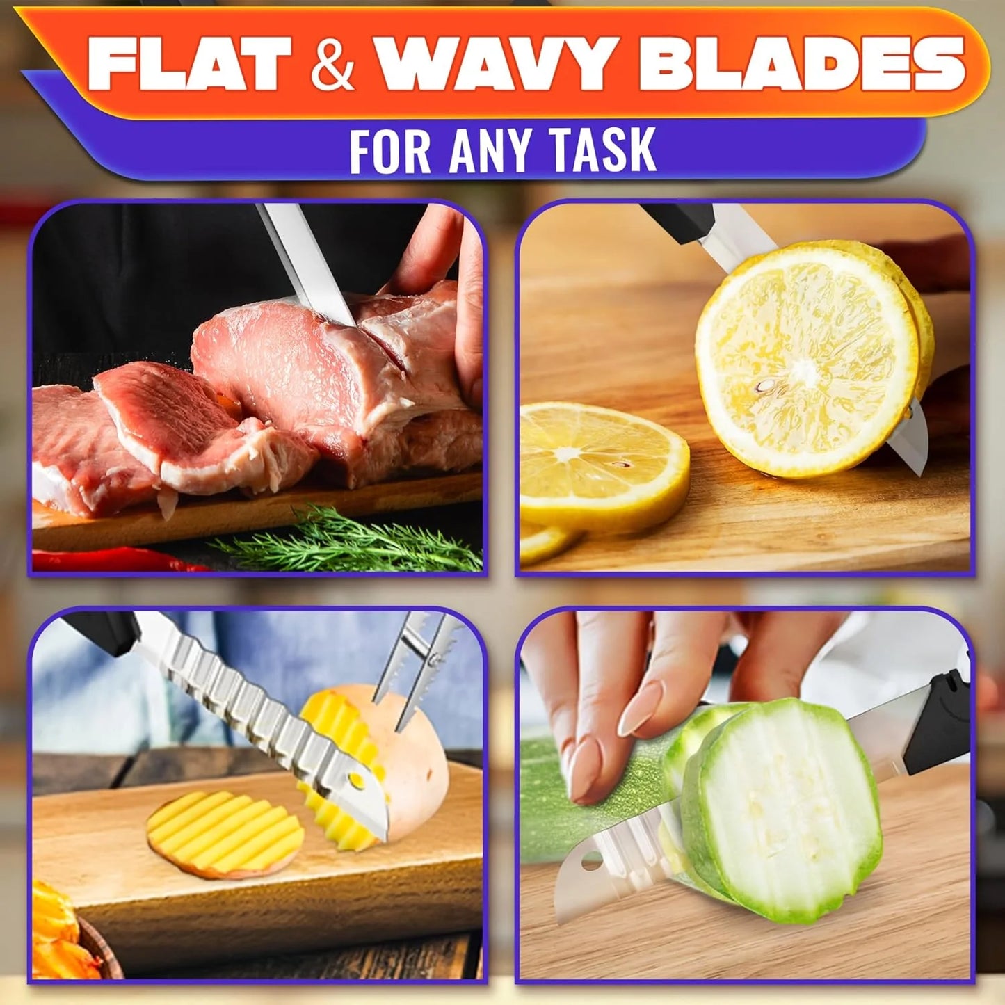 Kitchen Food Scissors – 2-in-1 Cutting Board Scissors